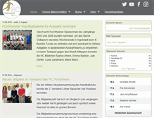 Tablet Screenshot of hc-forchheim.de